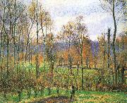 Camille Pissarro Cloudy Poplar china oil painting reproduction